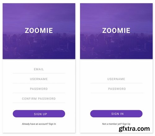 Zoomie - Social Media Mobile APP for Figma