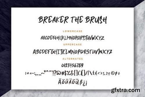 Breaker The Brush Typeface