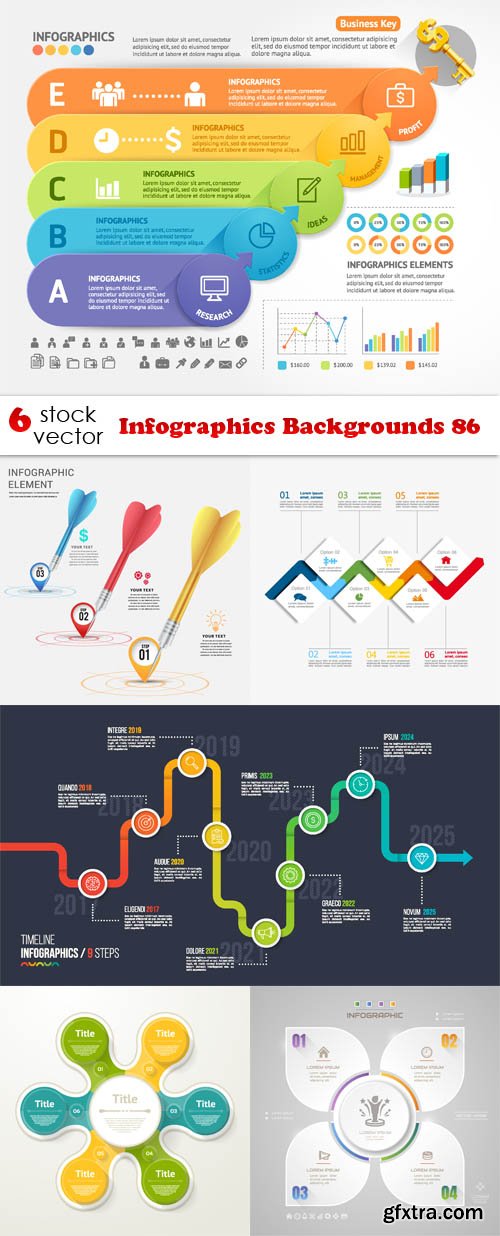 Vectors - Infographics Backgrounds 86