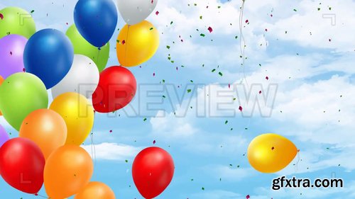 Colorful Balloons Flying Up 207987