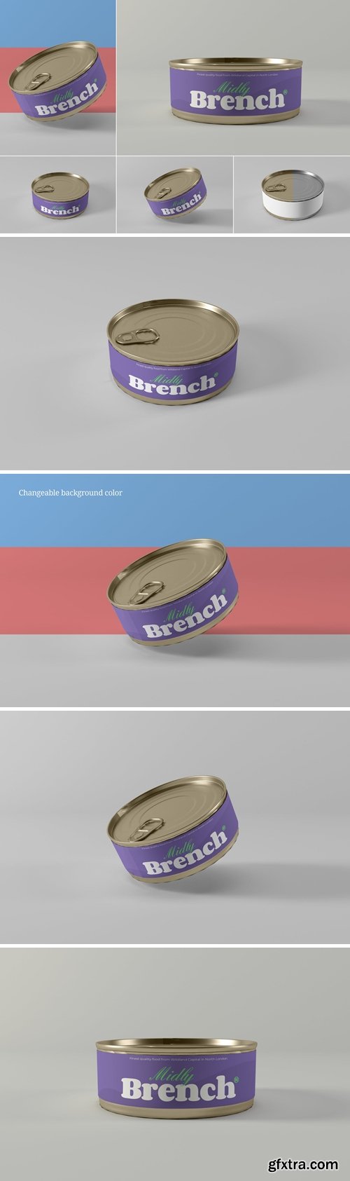 Food Tin Can Mockups