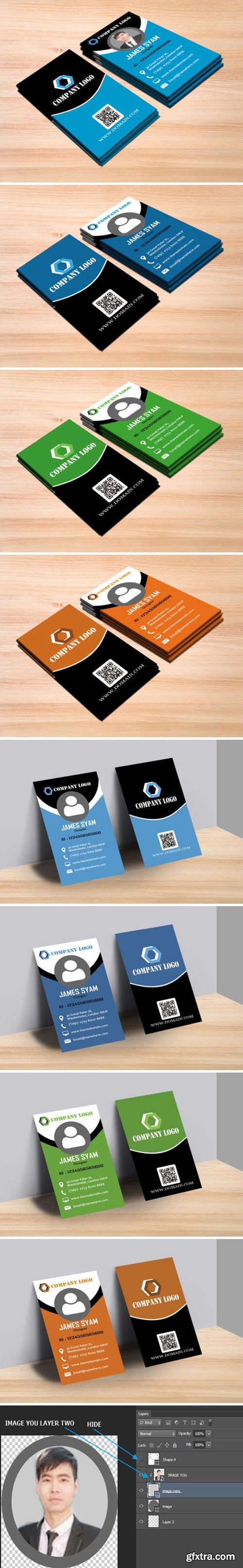 Vertical Business Card