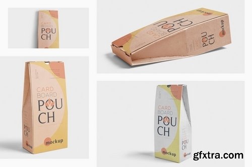 Cardboard Pouch Mockups