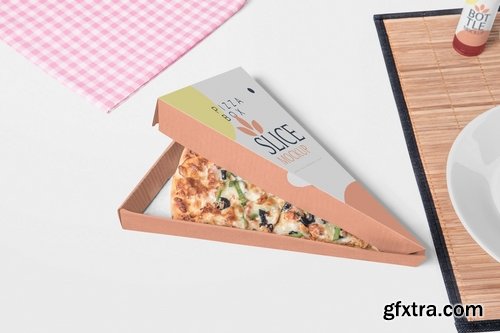 Pizza Slice Box Mockups