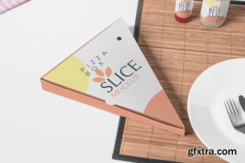 Pizza Slice Box Mockups