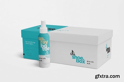 Plastic Spray Bottle Mockups