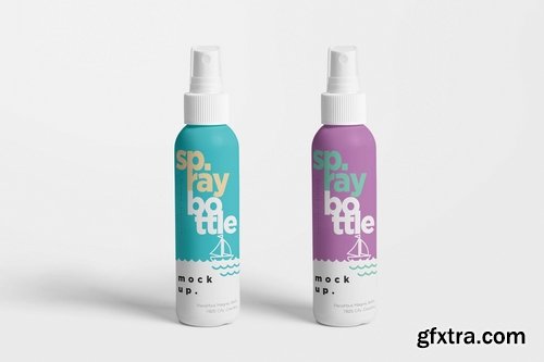 Plastic Spray Bottle Mockups