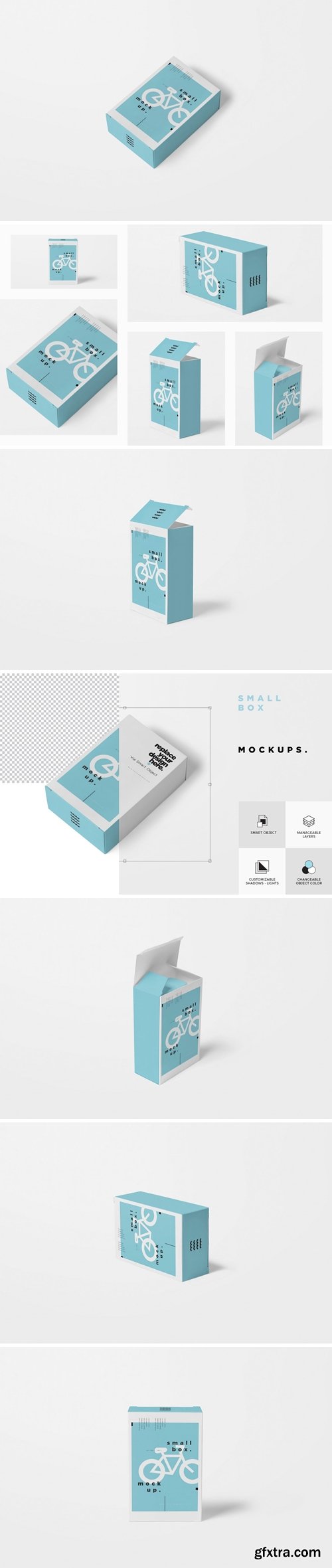 CM - Small cardboard box mockups 3483309