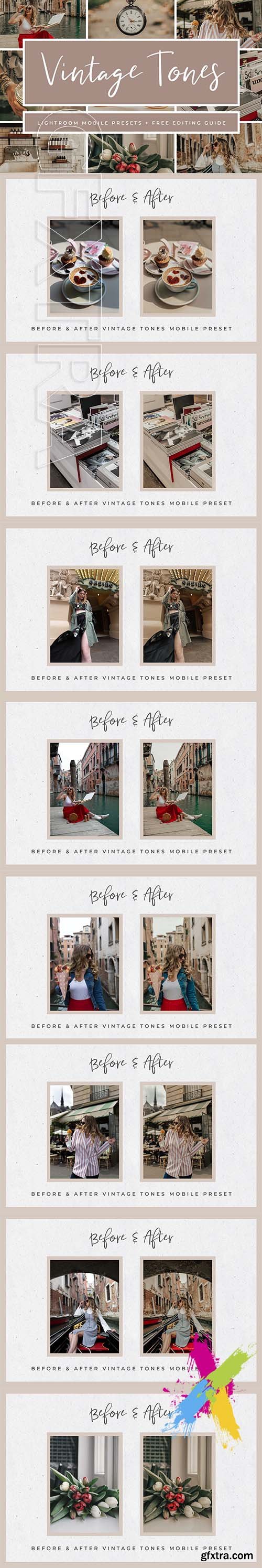 CreativeMarket - Vintage Lightroom Mobile Presets 3763286