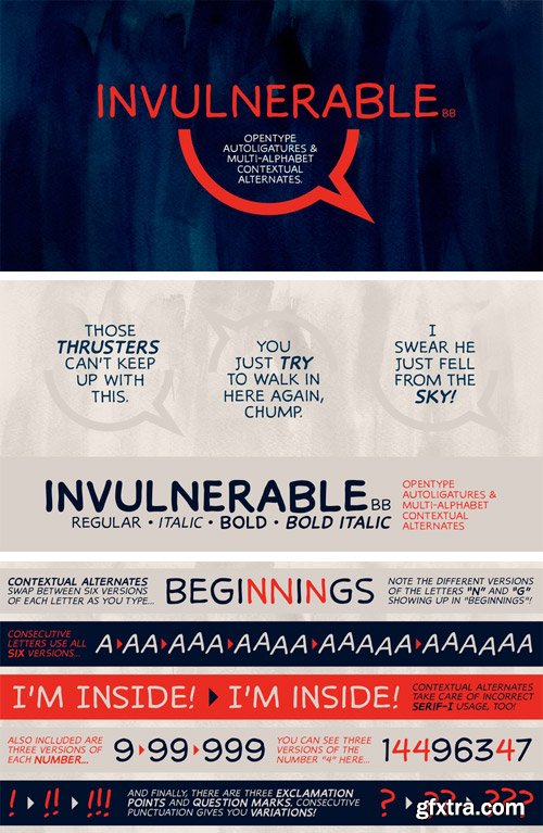 Invulnerable BB Font Family