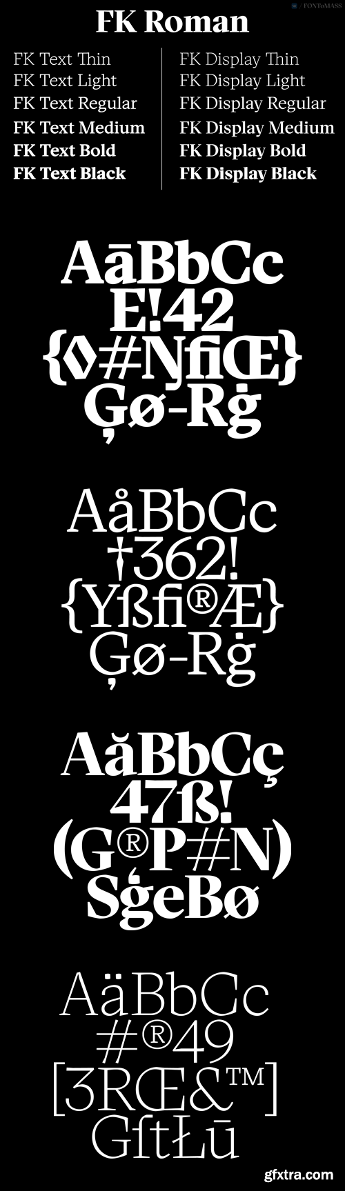 FK Roman Font Family