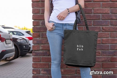 Canvas Bag Mockups Pack - City Park Edition