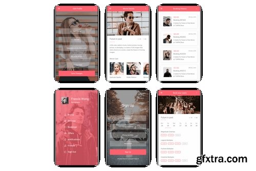 BookMySeat - Movie & Event Booking App in Adobe XD