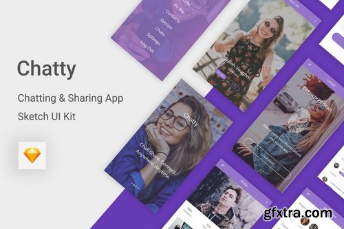 Chatty - Chatting & Sharing App for Sketch