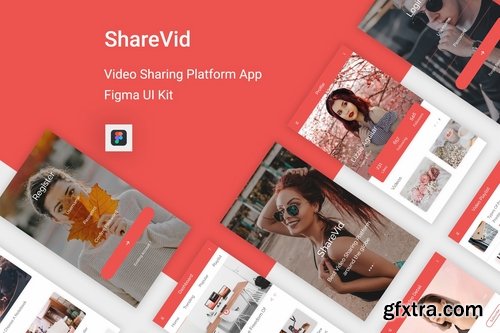 ShareVid - Video Sharing Platform App for Figma