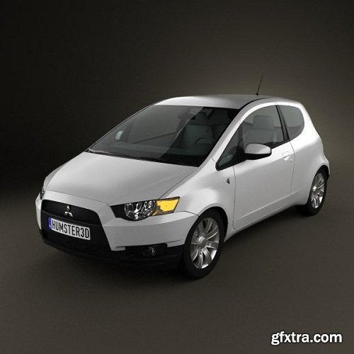 Mitsubishi Colt 3-door 2008 3D Model