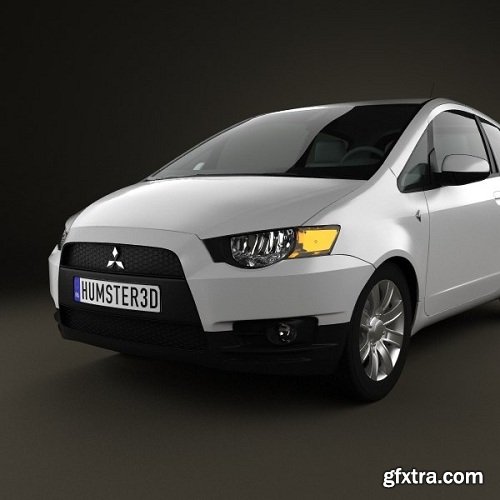 Mitsubishi Colt 3-door 2008 3D Model