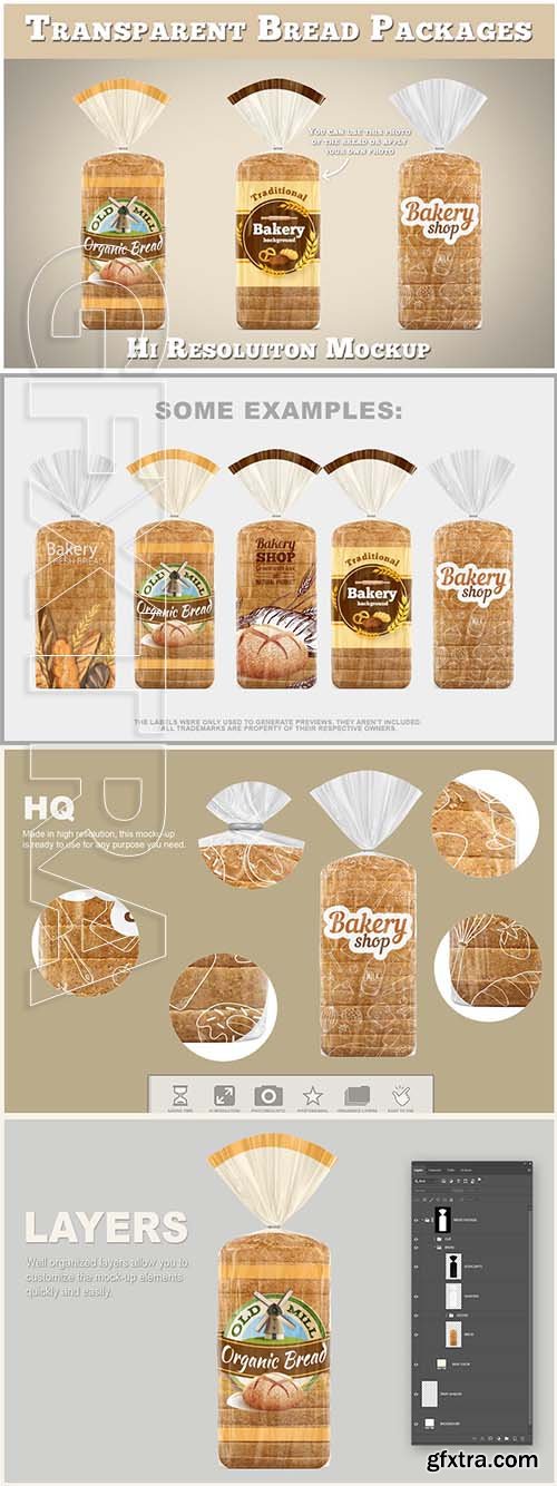 CreativeMarket - Bread Package Mockup 3765968