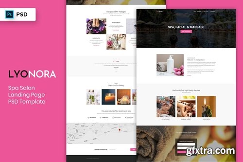 Spa & Salon - Landing Page PSD Template