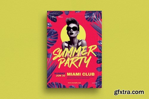 Tropical Summer Party Flyer