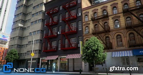 Cgtrader - NYC - 4 Blocks - 31 Buildings 3D model