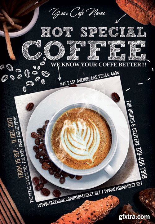 COFFEE – PREMIUM FLYER PSD TEMPLATE