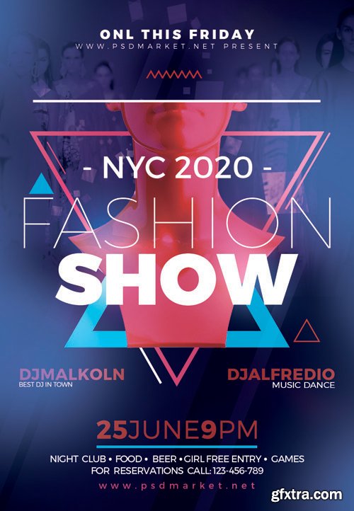 FASHION SHOW FLYER – PSD TEMPLATE