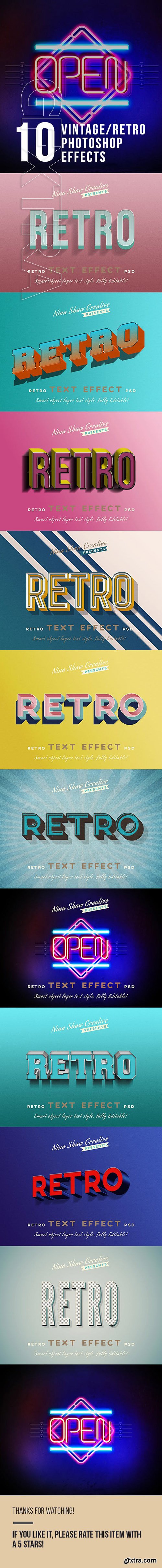 GraphicRiver - Retro Vintage Text Effects 23825859