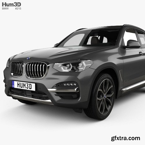 BMW X3 (G01) xLine with HQ interior 2018 3D model