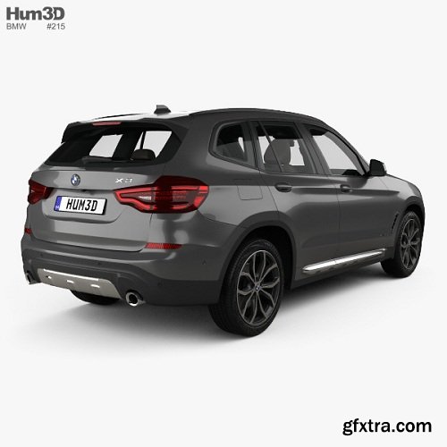 BMW X3 (G01) xLine with HQ interior 2018 3D model