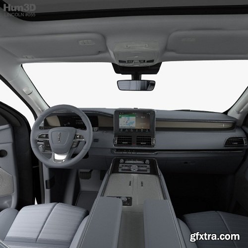 Lincoln Navigator Black Label with HQ interior 2017 3D model