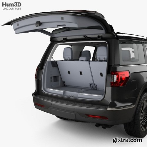 Lincoln Navigator Black Label with HQ interior 2017 3D model