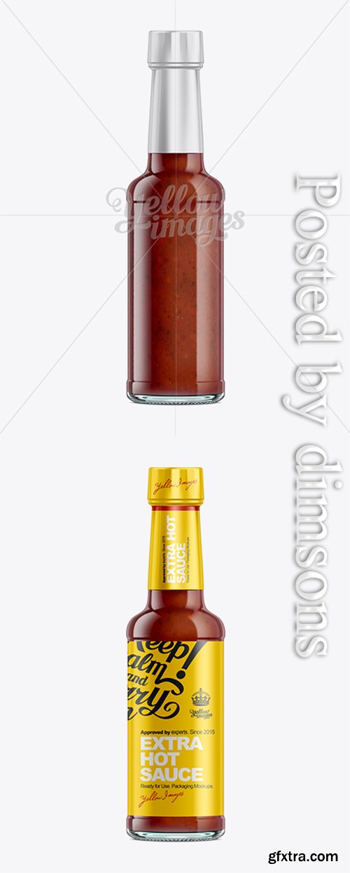 Hot Sauce Bottle Mockup 10530