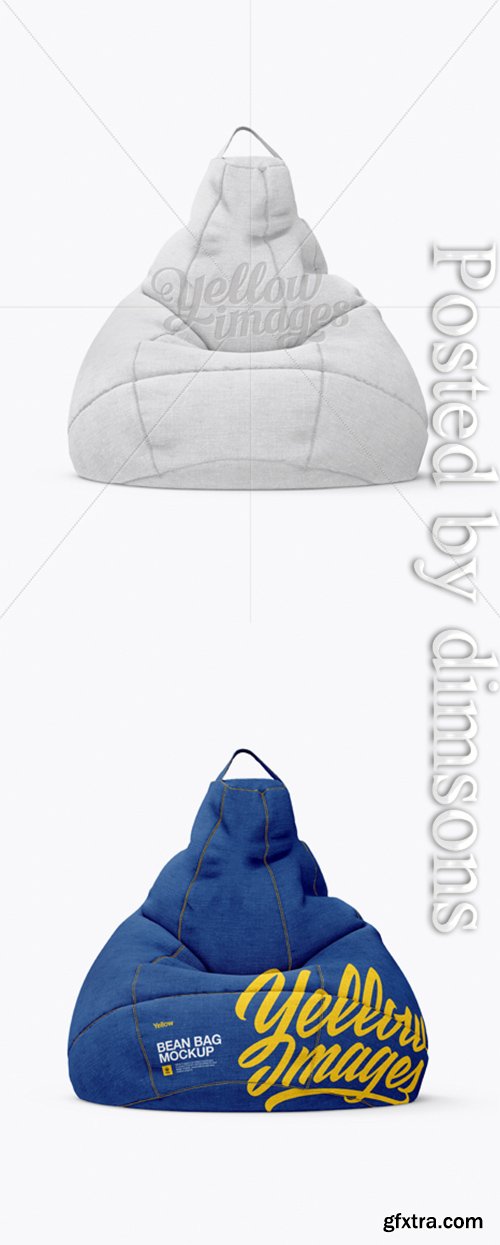 Canvas Bean Bag Mockup 18469