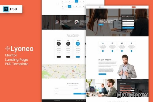 Mentor - Landing Page PSD Template