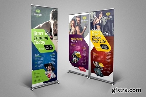 Fitness Roll-Up Banner