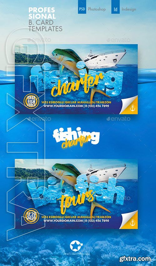 GraphicRiver - Fishing Tour Business Card Templates 23712497