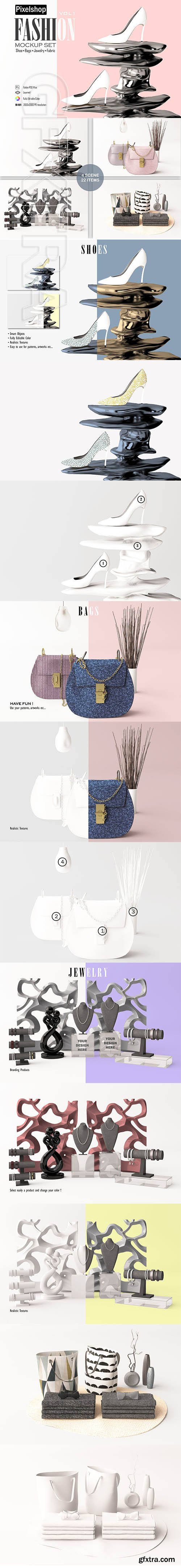 CreativeMarket - Fashion Product Mockup Set 3749544