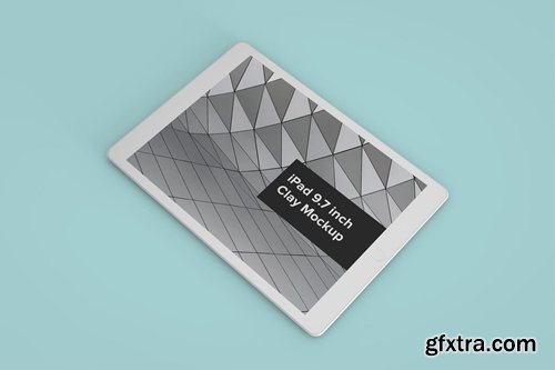 iPad Perspective Clay Mockup