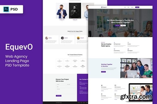 Web Agency - Landing Page PSD Template