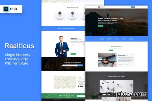 Single Property - Landing Page PSD Template