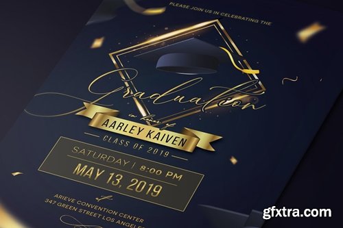 Elegant Graduation Invitation