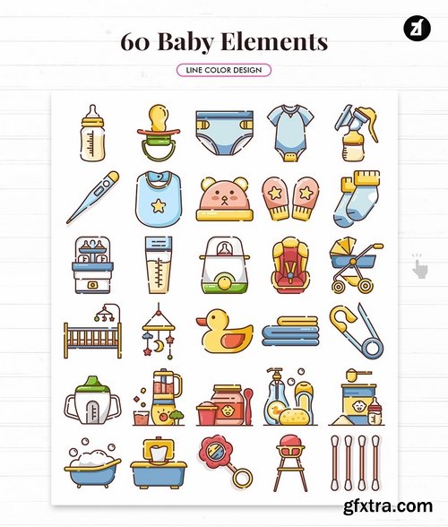 60 Baby elements