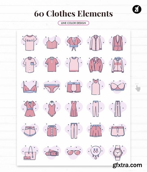 60 Clothes elements