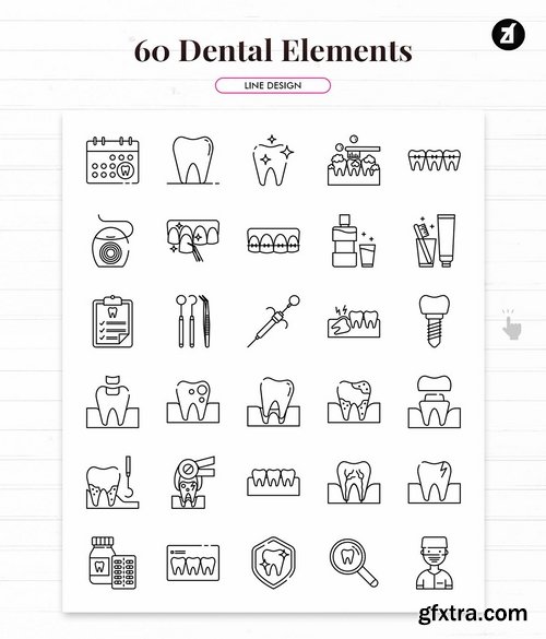 60 Dental clinic elements