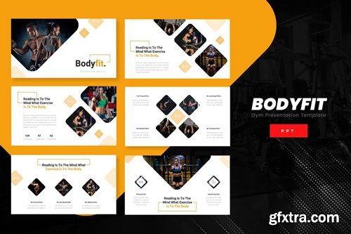 Bodyfit - Fitness Powerpoint, Keynote and Google Slides Templates