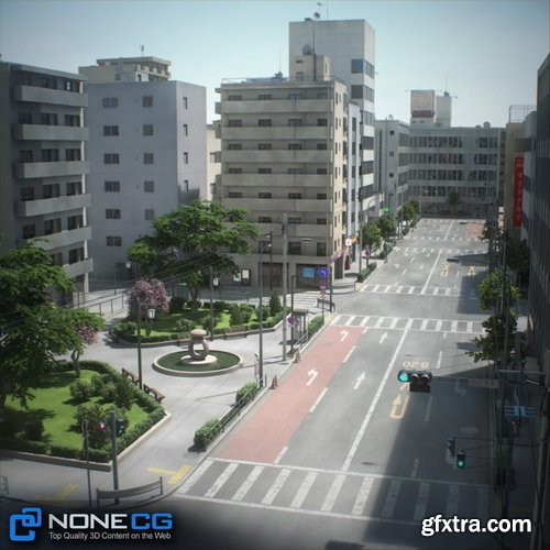 Cgtrader - Japan 4 Blocks Set-2 3D model