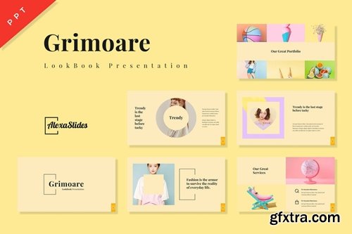 Grimoare - Lookbook Powerpoint, Keynote and Google Slides Templates