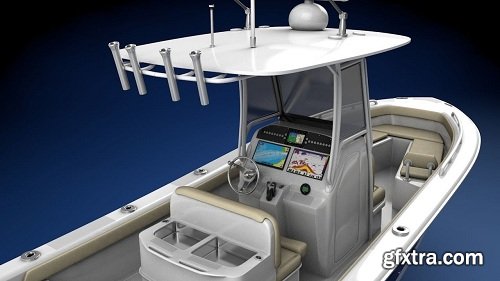 Everglades 273 Sport Fishing Boat 3d Model