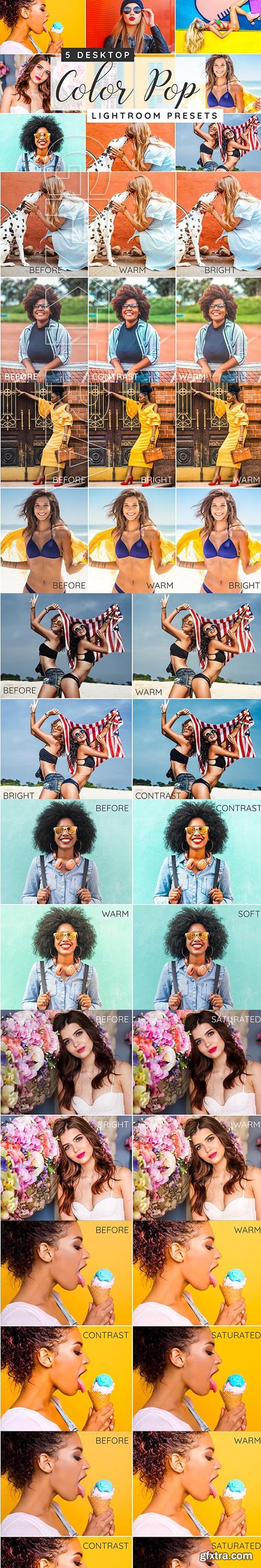 CreativeMarket - Color pop Lightroom desktop presets 3750820